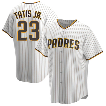 Men's San Diego Padres Fernando Tatis Jr. White/Brown Home Jersey - Replica