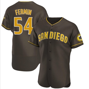 Men's San Diego Padres Freddy Fermin Brown Road Jersey - Authentic