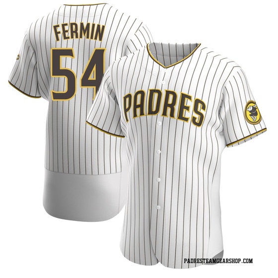 Men's San Diego Padres Freddy Fermin White/Brown Home Jersey - Authentic