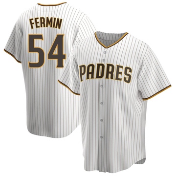 Men's San Diego Padres Freddy Fermin White/Brown Home Jersey - Replica