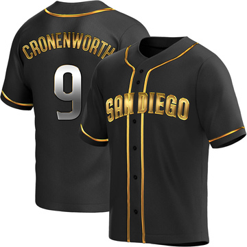 Men's San Diego Padres Jake Cronenworth Black Golden Alternate Jersey - Replica