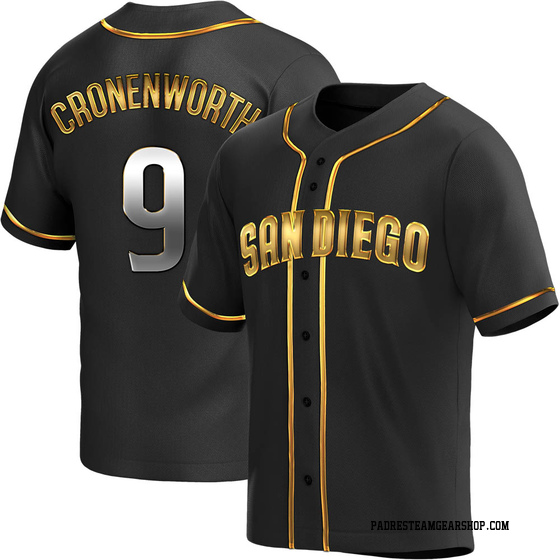 Men's San Diego Padres Jake Cronenworth Black Golden Alternate Jersey - Replica