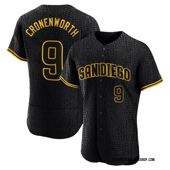 Men's San Diego Padres Jake Cronenworth Black Snake Skin City Jersey - Authentic