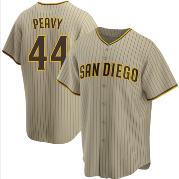 Men's San Diego Padres Jake Peavy Sand/Brown Alternate Jersey - Replica