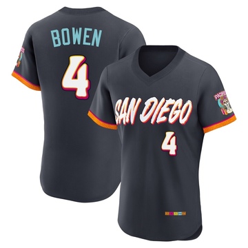 Men's San Diego Padres Jase Bowen Obsidian 2026 City Connect Stadium Jersey - Authentic