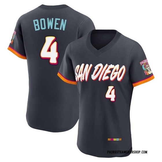 Men's San Diego Padres Jase Bowen Obsidian 2026 City Connect Stadium Jersey - Authentic