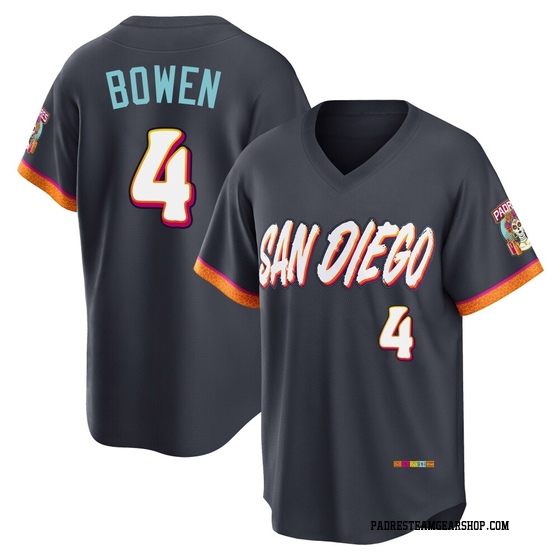Men's San Diego Padres Jase Bowen Obsidian 2026 City Connect Stadium Jersey - Limited