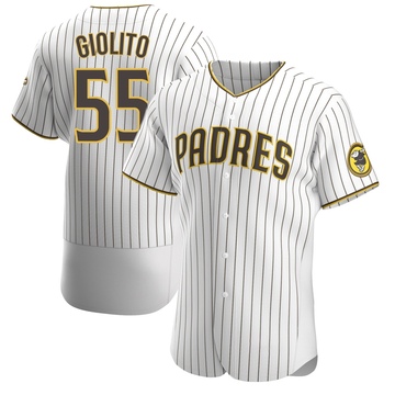 Men's San Diego Padres Lucas Giolito White/Brown Home Jersey - Authentic