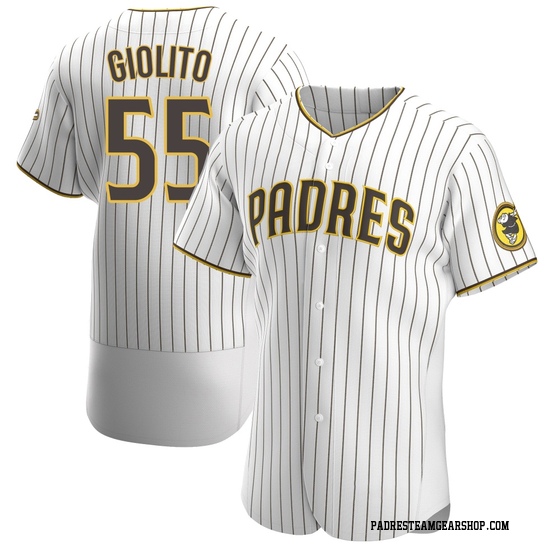 Men's San Diego Padres Lucas Giolito White/Brown Home Jersey - Authentic