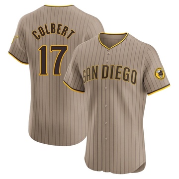 Men's San Diego Padres Nate Colbert Brown Alternate Jersey - Elite