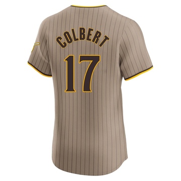 Men's San Diego Padres Nate Colbert Brown Alternate Jersey - Elite
