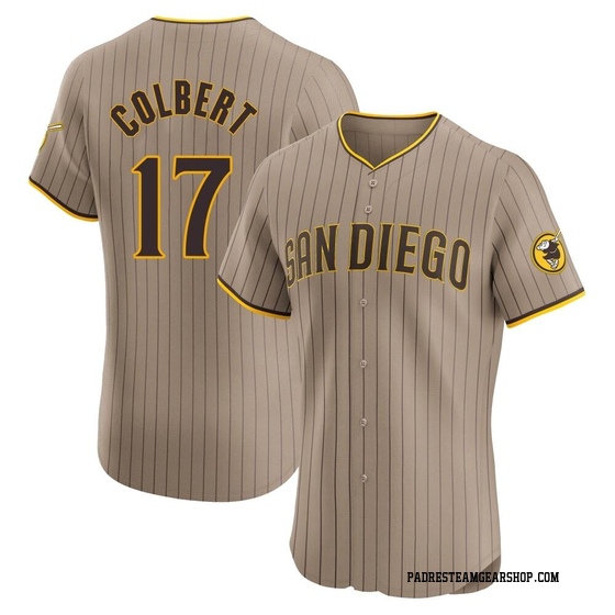 Men's San Diego Padres Nate Colbert Brown Alternate Jersey - Elite