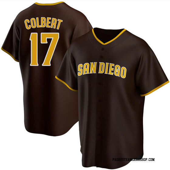 Men's San Diego Padres Nate Colbert Brown Road Jersey - Replica