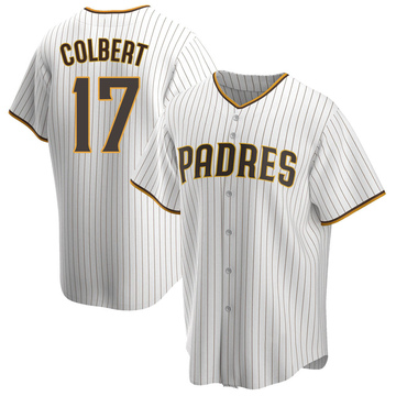 Men's San Diego Padres Nate Colbert White/Brown Home Jersey - Replica
