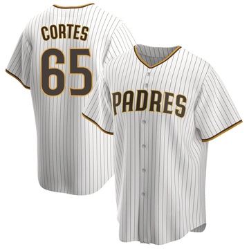 Men's San Diego Padres Nestor Cortes White/Brown Home Jersey - Replica