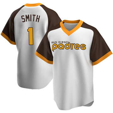 Men's San Diego Padres Ozzie Smith White Home Cooperstown Collection Jersey - Replica