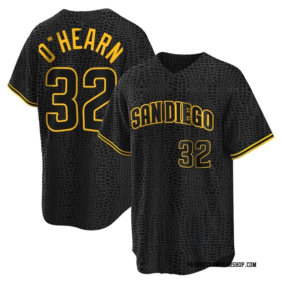 Men's San Diego Padres Ryan O'Hearn Black Snake Skin City Jersey - Replica