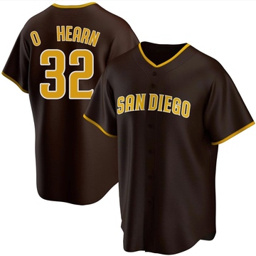 Men's San Diego Padres Ryan O'Hearn Brown Road Jersey - Replica