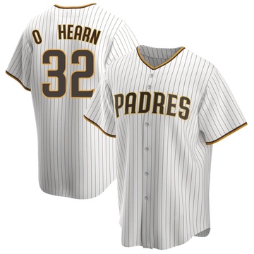 Men's San Diego Padres Ryan O'Hearn White/Brown Home Jersey - Replica