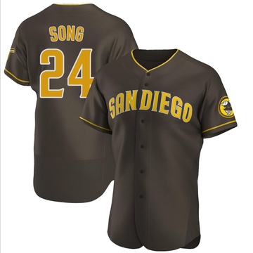 Men's San Diego Padres Sung-Mun Song Brown Road Jersey - Authentic