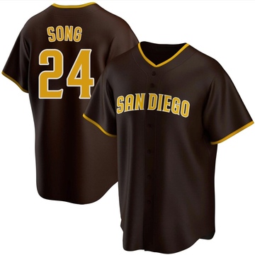 Men's San Diego Padres Sung-Mun Song Brown Road Jersey - Replica