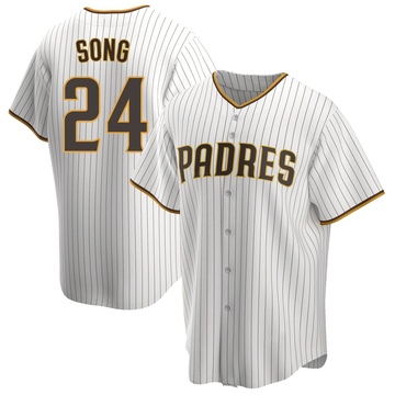 Men's San Diego Padres Sung-Mun Song White/Brown Home Jersey - Replica