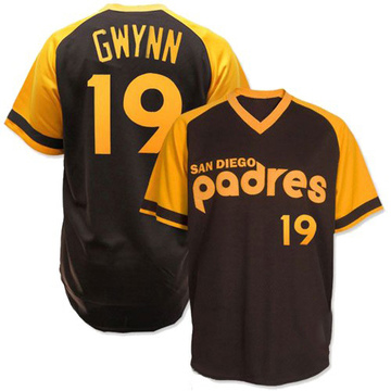Men's San Diego Padres Tony Gwynn Brown Throwback Jersey - Authentic