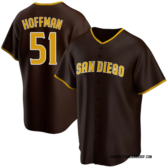 Men's San Diego Padres Trevor Hoffman Brown Road Jersey - Replica