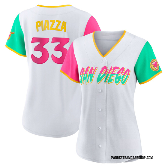 Women's San Diego Padres Mike Piazza White 2022 City Connect Jersey - Replica