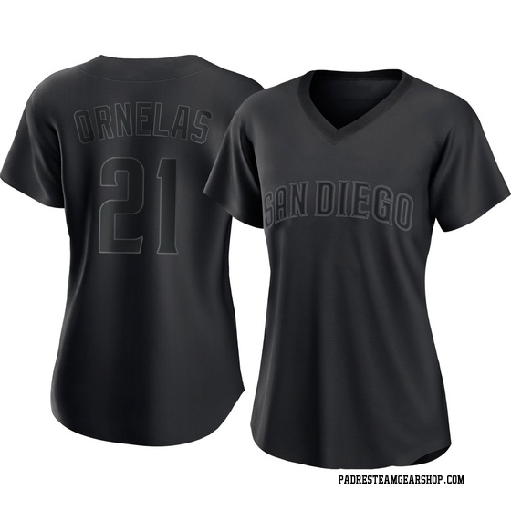 Women's San Diego Padres Tirso Ornelas Black Pitch Fashion Jersey - Replica
