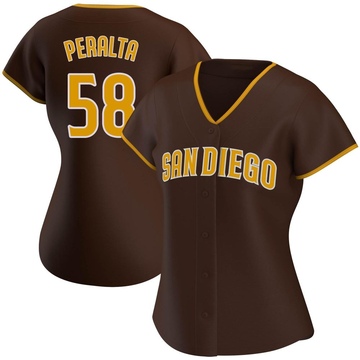 Women's San Diego Padres Wandy Peralta Brown Road Jersey - Authentic