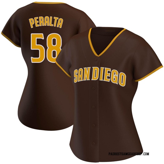 Women's San Diego Padres Wandy Peralta Brown Road Jersey - Authentic