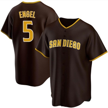 Youth San Diego Padres Adam Engel Brown Road Jersey - Replica