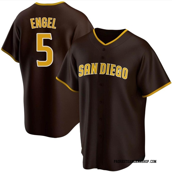 Youth San Diego Padres Adam Engel Brown Road Jersey - Replica