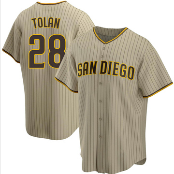 Youth San Diego Padres Bobby Tolan Sand/Brown Alternate Jersey - Replica