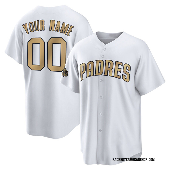 Youth San Diego Padres Custom White Replica 2022 All-Star Jersey - Game