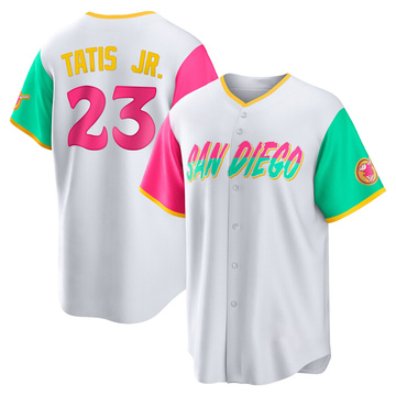 Youth San Diego Padres Fernando Tatis Jr. White 2022 City Connect Jersey - Replica