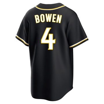 Youth San Diego Padres Jase Bowen Black Fashion Out Jersey - Replica