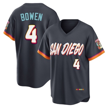 Youth San Diego Padres Jase Bowen Obsidian 2026 City Connect Stadium Jersey - Limited