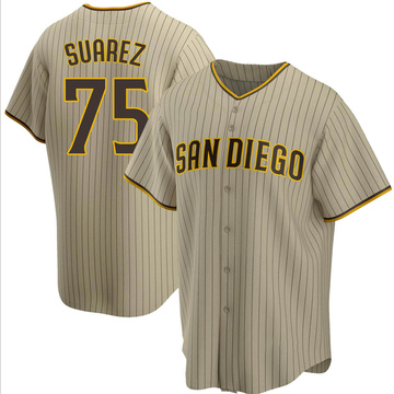 Youth San Diego Padres Robert Suarez Sand/Brown Alternate Jersey - Replica