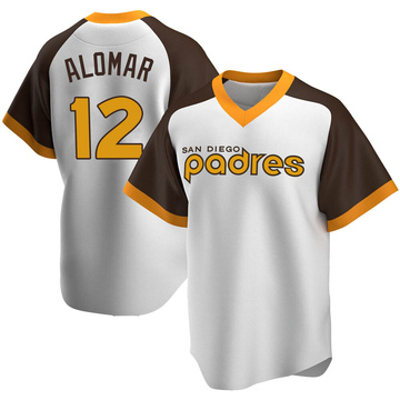 Youth San Diego Padres Roberto Alomar White Home Cooperstown Collection Jersey - Replica