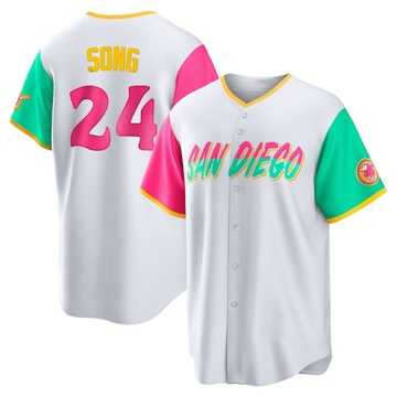 Youth San Diego Padres Sung-Mun Song White 2022 City Connect Jersey - Replica